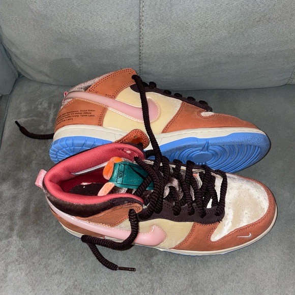 Nike Dunk Mid Social Status Free Lunch Chocolate Milk - Picture 5 of 6